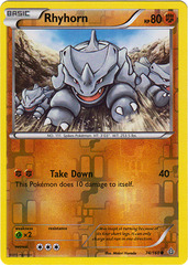 Rhyhorn - 74/160 - Common - Reverse Holo