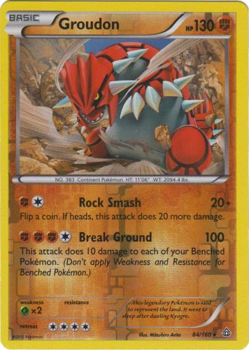 Groudon - 84/160 - Rare - Reverse Holo