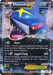 Sharpedo-EX - 91/160 - Holo Rare EX