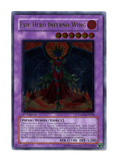 Evil Hero Inferno Wing - GLAS-EN038 - Ultimate Rare - 1st Edition