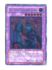 Evil Hero Lightning Golem - GLAS-EN039 - Ultimate Rare - 1st Edition