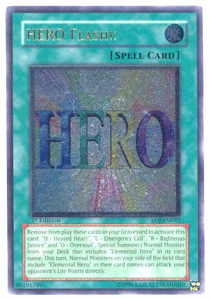 HERO Flash!! - EOJ-EN042 - Ultimate Rare - 1st Edition