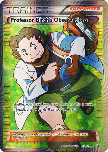 Professor Birchs Observations - 159/160 - Full Art Ultra Rare