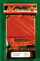 KMC Mat Red Sleeves (80 ct)