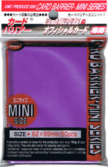 KMC Mini Sized Super Purple 50 Sleeve Pack