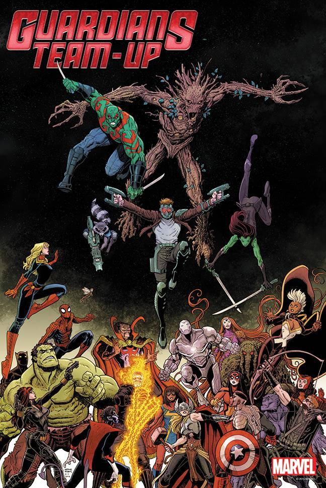 GUARDIANS TEAM-UP BY ADAMS POSTER