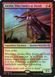 Alesha, Who Smiles at Death - Foil - Prerelease Promo