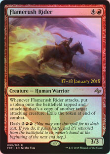 Flamerush Rider - Foil - Prerelease Promo