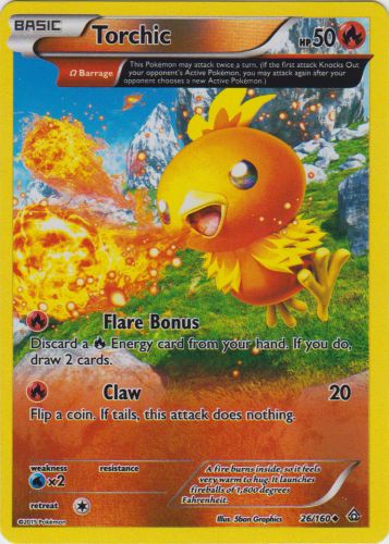 Torchic - 26/160 - Uncommon - Reverse Holo