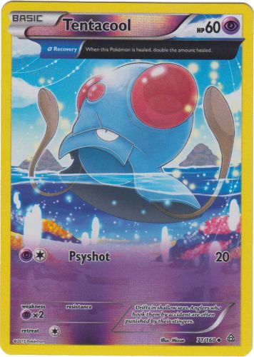 Tentacool - 71/160 - Uncommon - Reverse Holo