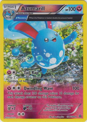 Azumarill - 104/160 - Holo Rare - Reverse Holo