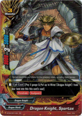 Dragon Knight, Spartax - BT05/0011 - RR