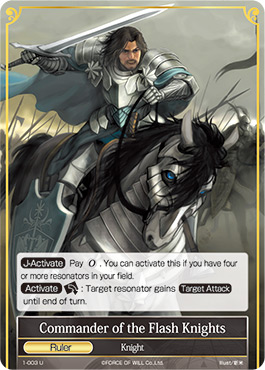 Commander of the Flash Knights - 1-003 - U