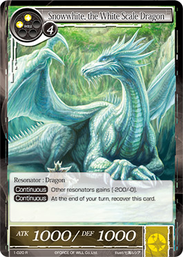 Snowwhite, the White Scale Dragon - 1-020 - R