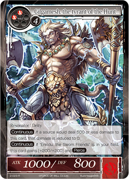 Gilgamesh, the Tyrant of the Hunt - 2-023 - R