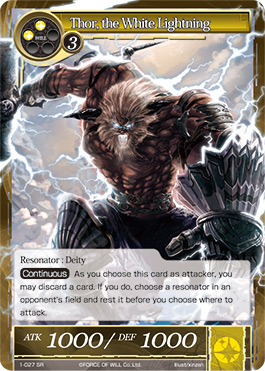Thor, the White Lightning - 1-027 - SR