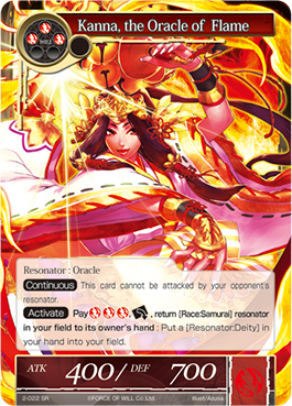 Kanna, the Oracle of Flame - 2-022 - SR