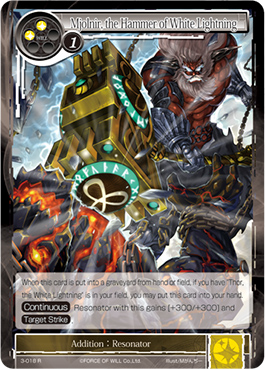 Mjolnir, the Hammer of WhiteLning - 3-018 - R