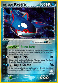 Team Aquas Kyogre - 3/95 - Non-Holo Team Aqua Theme Deck Exclusive