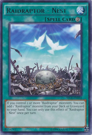 Raidraptor - Nest - SECE-EN054 - Rare - Unlimited Edition