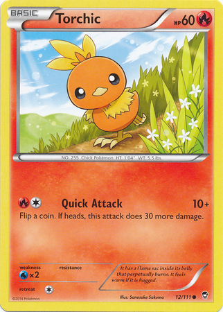 Torchic - 12/111 - Crosshatch Pokemon Championship Promo