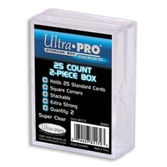 2-Piece 25 Count Clear Card Storage Box