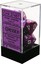 7 Violet w/White Festive Polyhedral Dice Set - CHX27457