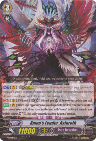 Amons Leader, Astaroth - PR/0164EN - PR