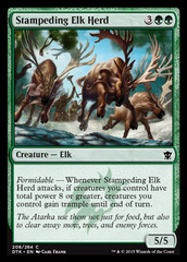 Stampeding Elk Herd - Foil