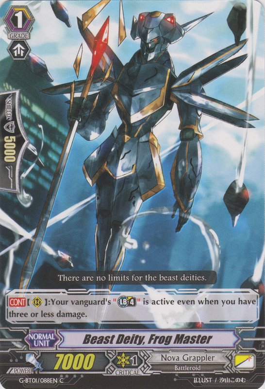 Beast Deity, Frog Master - G-BT01/088EN - C Beast Deity, Frog Master - G-BT01/088EN - C