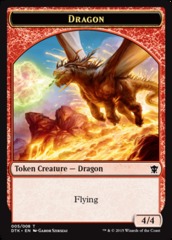 Dragon Token Dragons of Tarkir