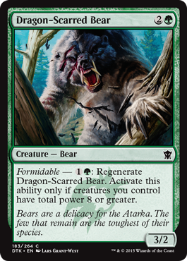 Dragon-Scarred Bear - Foil