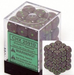 36 Earth Speckled 12mm D6 Dice Set - CHX25910