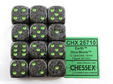 12 Earth Speckled 16mm D6 Dice Set - CHX25710