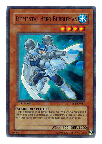 Elemental Hero Bubbleman - YSDJ-EN017 - Super Rare - 1st