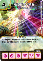 Prismatic Spray - Lesser Spell (Die & Card Combo)