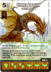 Copper Dragon - Greater Dragon (Die & Card Combo)