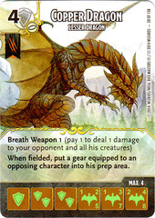 Copper Dragon - Lesser Dragon (Die & Card Combo)