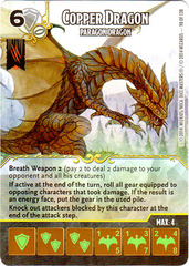 Copper Dragon - Paragon Dragon (Die & Card Combo)