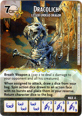 Dracolich - Lesser Undead Dragon (Die & Card Combo)