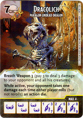 Dracolich - Paragon Undead Dragon (Die & Card Combo)