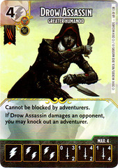 Drow Assassin - Greater Humanoid (Die & Card Combo)