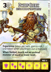 Dwarf Cleric - Lesser Order of the Gauntlet (Die & Card Combo)