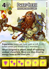 Dwarf Cleric - Paragon Lords Alliance (Die & Card Combo)