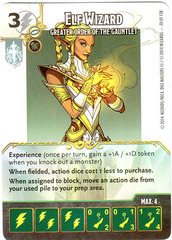 Elf Wizard - Greater Order of the Gauntlet (Die & Card Combo)