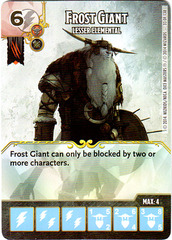 Frost Giant - Lesser Elemental (Die & Card Combo)