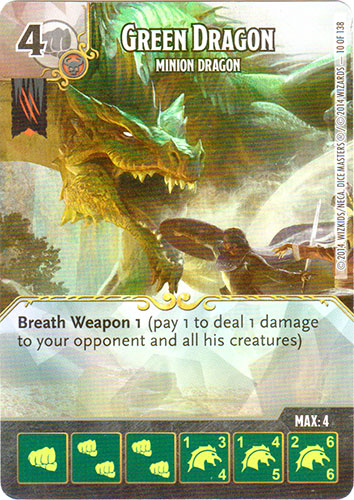 Green Dragon - Minion Dragon (Die & Card Combo)