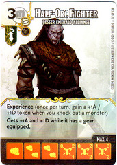 Half-Orc Fighter - Lesser Emerald Alliance (Die & Card Combo)