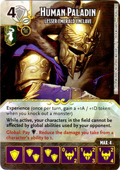 Human Paladin - Lesser Emerald Enclave (Die & Card Combo)