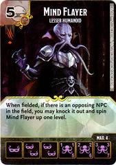 Mind Flayer - Lesser Humanoid (Die & Card Combo)